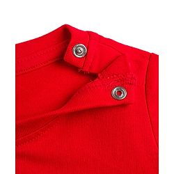 Babyhug Cotton Knit Half  Sleeves T-Shirt & Shorts Night Suit With Truck Print - Red