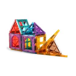 Babyhug Magnetic Tiles for Kid - 26 Pcs| Magnetic Building Blocks| Educational Learning Toy| Learning Educational Brain Toys | Boosts Creativity & Imagination| Strong Durable Magnets| STEAM Learning