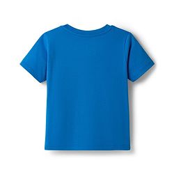 Babyhug Marvel Cotton Knit T-Shirt with Half Sleeves and Spiderman Graphics Blue 6-9 Months