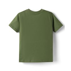 Babyhug Disney Cotton Knit T-Shirt Half Sleeve Round Neck with Winnie the Pooh Graphics Green 6-9 Months