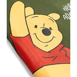 Babyhug Disney Cotton Knit T-Shirt Half Sleeve Round Neck with Winnie the Pooh Graphics Green 6-9 Months
