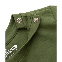 Babyhug Disney Cotton Knit T-Shirt Half Sleeve Round Neck with Winnie the Pooh Graphics Green 6-9 Months
