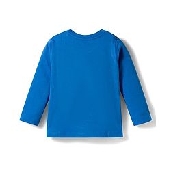 Babyhug Cotton Knit Full Sleeves Striped T-Shirts with Animal Print Pack of 3 - Blue White & Red