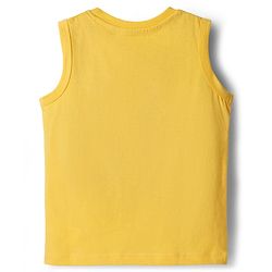 Babyhug Cotton Knit Sleeveless Tank T-Shirts with Tropical Theme Print & Stripes Pack of 3 - Multicolor