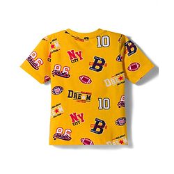 Babyhug Cotton Knit Half Sleeves T-Shirt With Text Print - Multicolor