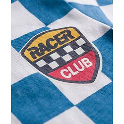 Babyhug Cotton Knit Half Sleeves T-Shirt with Racer Club Print - Multicolor