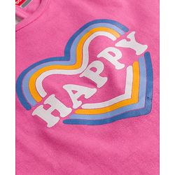Babyhug Cotton Knit Half Sleeves T-Shirts With Heart & Text Print Pack of 2 - Multcolor