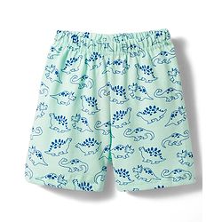 Babyhug Cotton Knit Half Sleeves Shirt & Shorts Co-ord Night Suit with Dino Print - Light Blue