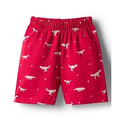 Babyhug 100% Cotton Knit Half Sleeves Shirt & Shorts Co-ord Night Suit With Dino Print - Red