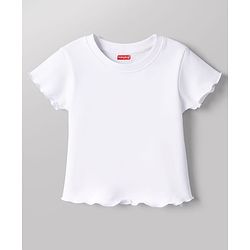 Babyhug Cotton Woven Frocks with Inner Tee Embroidered Beige 9-12 Months