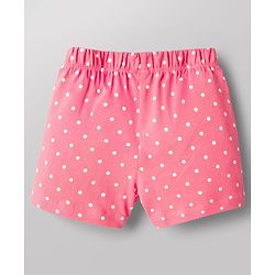 Babyhug Cotton Knit Half Sleeves T-Shirt & Shorts Night Suit with Floral & Snail Print - White