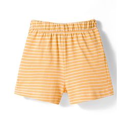Babyhug Cotton Knit Half Sleeves Front Open Top & Shorts Night Suit Set - Orange