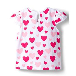 Babyhug Cotton Knit Half Sleeves T-Shirts With Heart & Star Print Pack of 3 - Multicolor