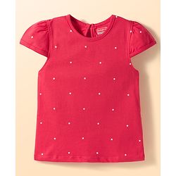 Babyhug Cotton Knit Half Sleeves T-Shirts With Heart & Star Print Pack of 3 - Multicolor