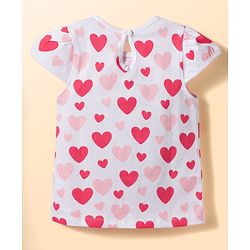 Babyhug Cotton Knit Half Sleeves T-Shirts With Heart & Star Print Pack of 3 - Multicolor