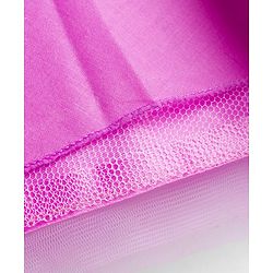 Babyhug Mesh Woven Half Sleeves Fit & Flared Tiered Party Frock with Sequin & Corsage Detailing- Lavender