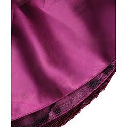 Babyhug Mesh Woven Sleeveless Sequinned Party Wear Frock With Bow Applique - Wine