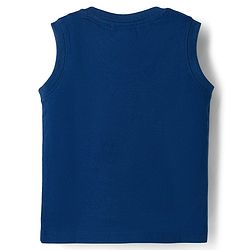 Babyhug 100% Cotton Knit Sleeveless Striped Nautical Theme & Bear Printed Tank T-Shirts Pack of 3 - Multicolour