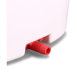 Babyhug 2-in-1 Foldable Baby Bath Tub with Bathing Chair & Soft Cushion - Red| Anti-Slip Base| Space-Saving Design| Comfortable & Safe for Newborns to Toddlers| 0-3 Years