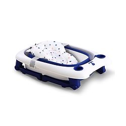 Babyhug 2-in-1 Foldable Baby Bath Tub with Bathing Chair & Soft Cushion - Red| Anti-Slip Base| Space-Saving Design| Comfortable & Safe for Newborns to Toddlers| 0-3 Years