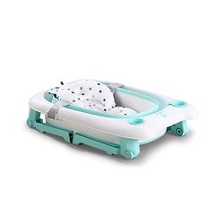 Babyhug 2-in-1 Foldable Baby Bath Tub with Bathing Chair & Soft Cushion - Red| Anti-Slip Base| Space-Saving Design| Comfortable & Safe for Newborns to Toddlers| 0-3 Years