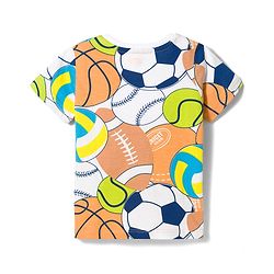 Babyhug Cotton Knit Half Sleeves Striped Ball & Bunny Printed T-Shirts Pack of 3 - Blue White & Yellow