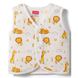 Babyhug 100% Cotton Woven Sleeveless Checks & Animal Printed Jhablas Pack of  3 - Multicolour