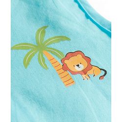 Babyhug 100% Cotton Woven Sleeveless Checks & Animal Printed Jhablas Pack of  3 - Multicolour