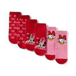 Cute Walk by Babyhug Knit Anti-Bacterial Ankle Length Socks With Disney Character Graphics Pack of 3 - Multicolor