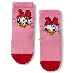 Cute Walk by Babyhug Knit Anti-Bacterial Ankle Length Socks With Disney Character Graphics Pack of 3 - Multicolor