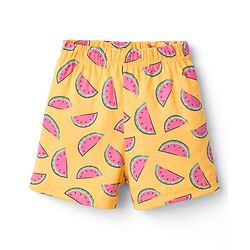 Babyhug Cotton Knit Half Sleeves Co-Ord Top & Shorts Night-Suit With Watermelon Print - Multicolor