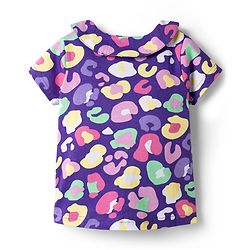 Babyhug Cotton Knit Half Sleeves Printed Top & Shorts Co-Ord Night Suit - Purple