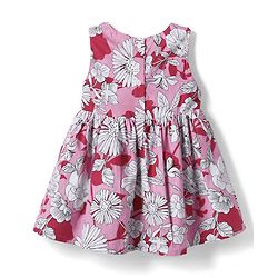 Babyhug Cotton Woven Half Sleeves Frocks with Shrug Floral Print White 0-3 Months