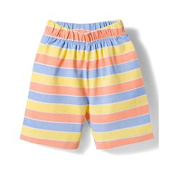 Babyhug Cotton Knit Half Sleeves T-Shirt & Short Night Suit with Striped & Dino Print - Yellow
