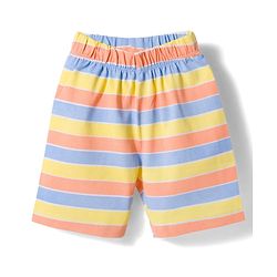 Babyhug Cotton Knit Half Sleeves T-Shirt & Short Night Suit with Striped & Dino Print - Yellow