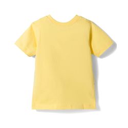 Babyhug Cotton Knit Half Sleeves T-Shirt & Short Night Suit with Striped & Dino Print - Yellow