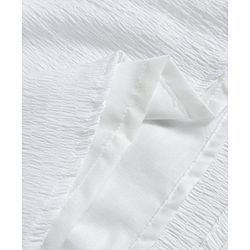Babyhug Cotton Woven Frill Sleeves Top with Kiwi Embroidery & Shorts Set - White & Green