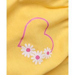 Babyhug 100% Cotton Single Jersey Knit Bloomer with Hearts & Floral Pack of 3 - Dark Pink Yellow & Navy