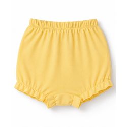 Babyhug 100% Cotton Single Jersey Knit Bloomer with Hearts & Floral Pack of 3 - Dark Pink Yellow & Navy