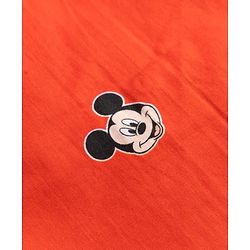 Babyhug Disney 100% Cotton Woven Half Sleeves Shirt With Mickey Mouse Graphic- Red
