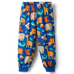 Babyhug 100% Cotton Knit Full Sleeves Animal Printed Co-Ords T-Shirt & Pyjama Night Suit - Blue