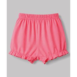 Babyhug 100% Cotton Single Jersey Knit Bear Printed Bloomers Pack of 3 - Mauve & White