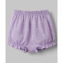 Babyhug 100% Cotton Single Jersey Knit Bear Printed Bloomers Pack of 3 - Mauve & White