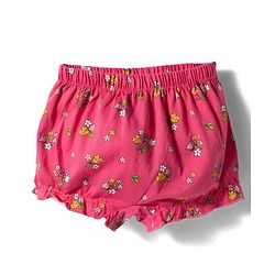 Babyhug 100% Cotton Knit Bloomers With Teddy Bear & Floral Print Pack of 3 - Multicolor