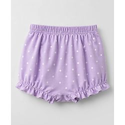 Babyhug 100% Cotton Knit Polka Dots Printed Bloomers Pack of 3 - Peach Lilac & White