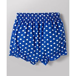 Babyhug 100% Cotton Knit Bloomers With Heart Print Pack of 3 - Multicolor