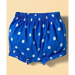 Babyhug 100% Cotton Knit Polka Dots & Hearts Printed Bloomers Pack Of 3 - Multicolour