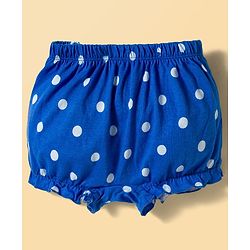 Babyhug 100% Cotton Knit Polka Dots & Hearts Printed Bloomers Pack Of 3 - Multicolour