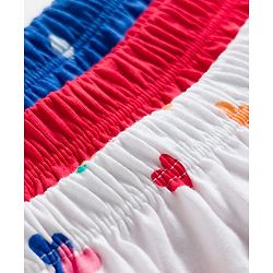 Babyhug 100% Cotton Knit Polka Dots & Hearts Printed Bloomers Pack Of 3 - Multicolour