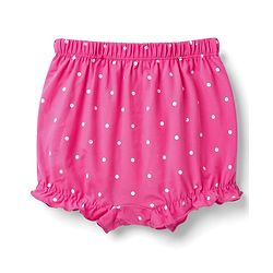 Babyhug 100% Cotton Single Jersey Knit Polka Dot Printed Bloomers Pack of 3 - Dark Pink & Light Blue